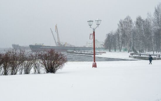 Снег в городах России 