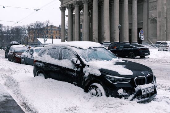 Снег в городах России 