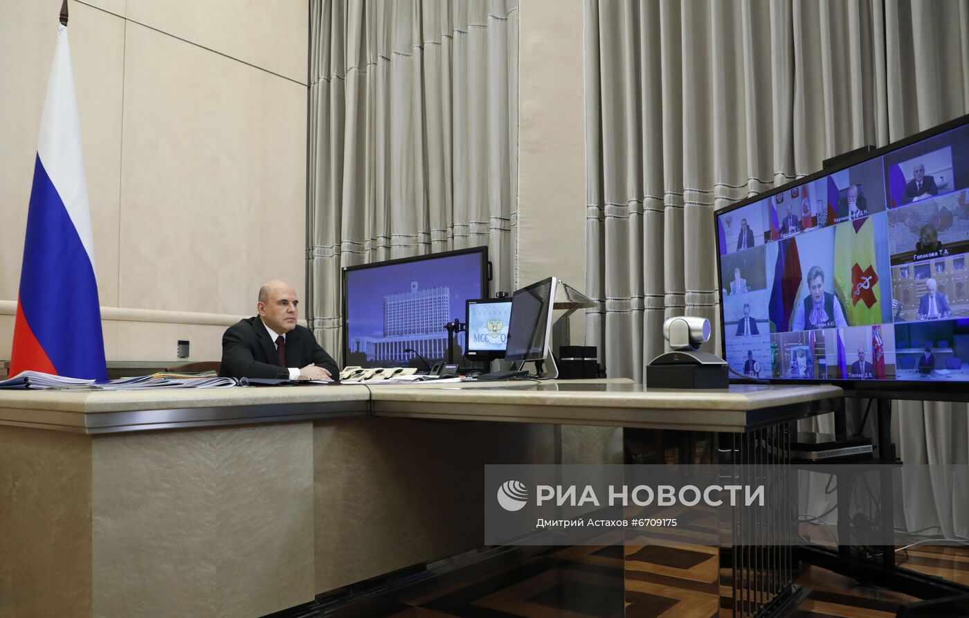 Премьер-министр РФ М. Мишустин провел заседание президиума координационного совета по борьбе с ковидом