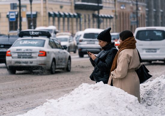 Снег в городах России 