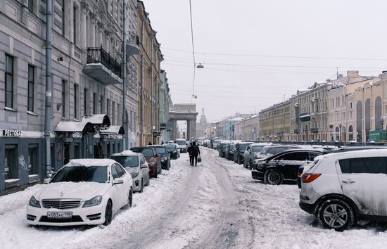 Снег в городах России 