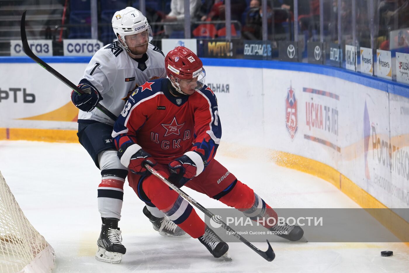 Хоккей. КХЛ. Матч ЦСКА - "Металлург"