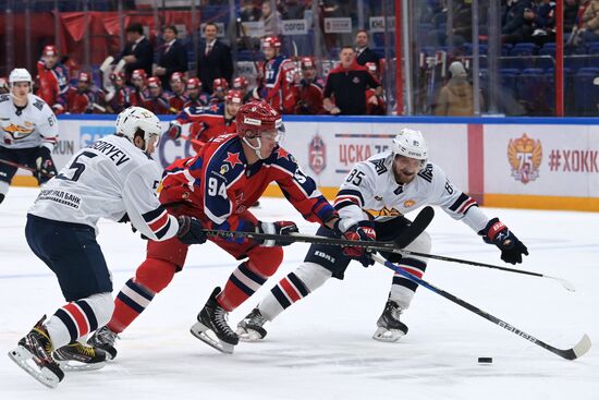 Хоккей. КХЛ. Матч ЦСКА - "Металлург"