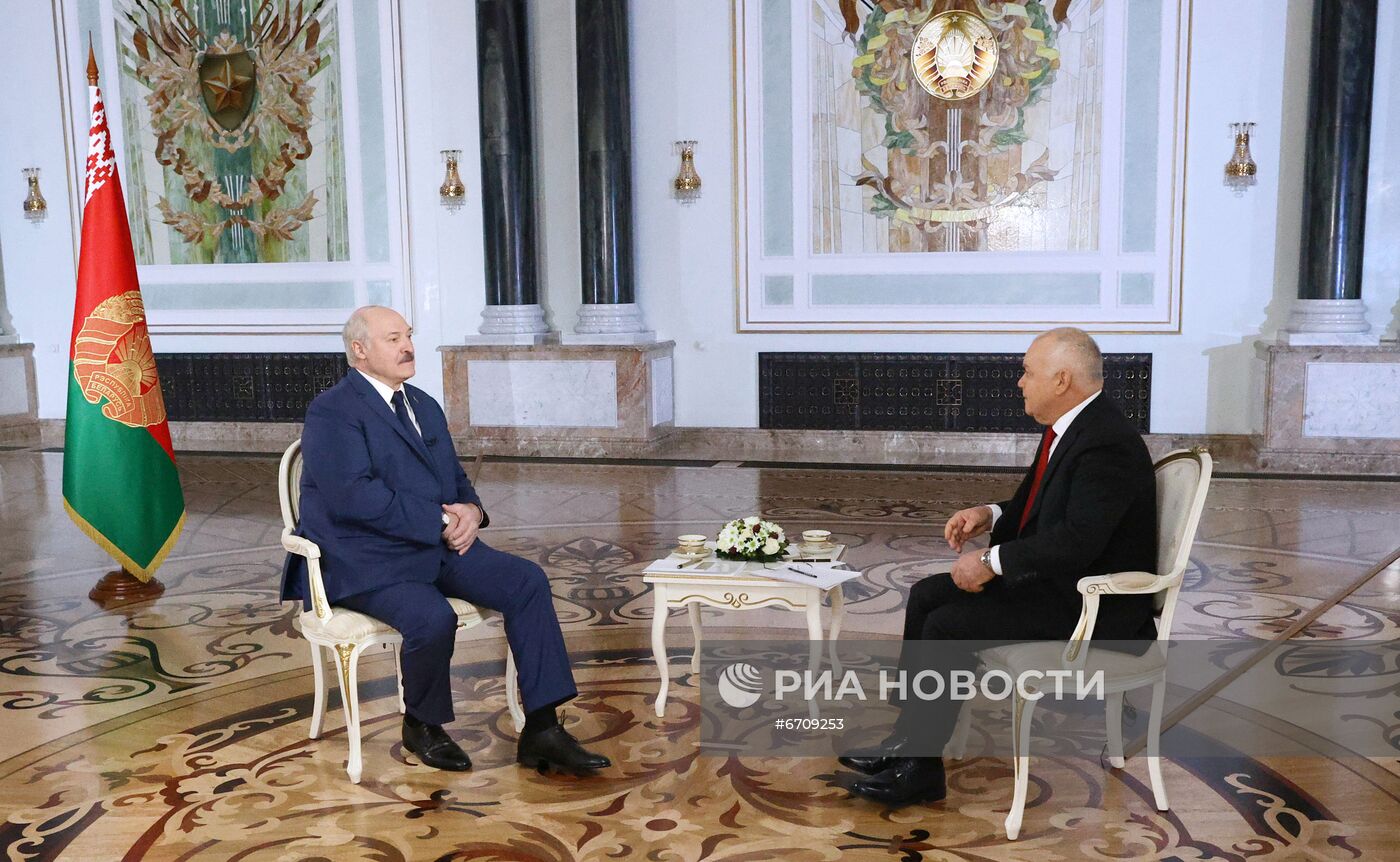 Интервью президента Белоруссии А. Лукашенко РИА Новости