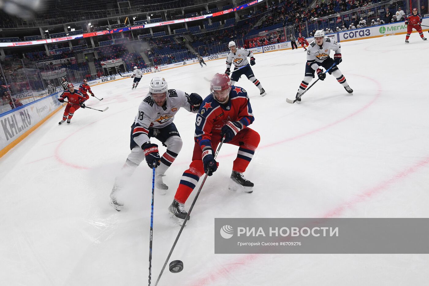 Хоккей. КХЛ. Матч ЦСКА - "Металлург"