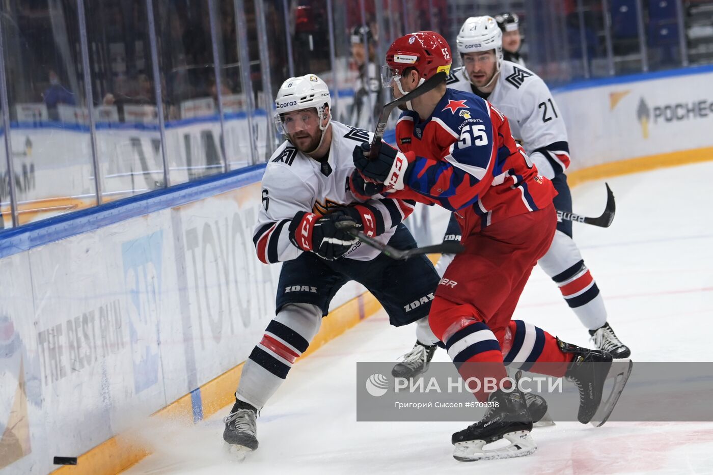 Хоккей. КХЛ. Матч ЦСКА - "Металлург"
