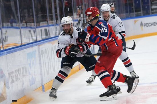 Хоккей. КХЛ. Матч ЦСКА - "Металлург"