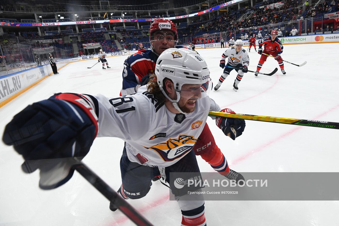 Хоккей. КХЛ. Матч ЦСКА - "Металлург"