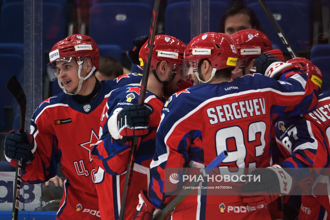 Хоккей. КХЛ. Матч ЦСКА - "Металлург"