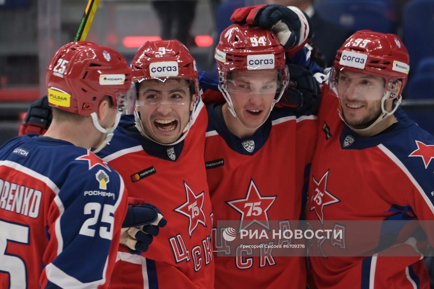 Хоккей. КХЛ. Матч ЦСКА - "Металлург"