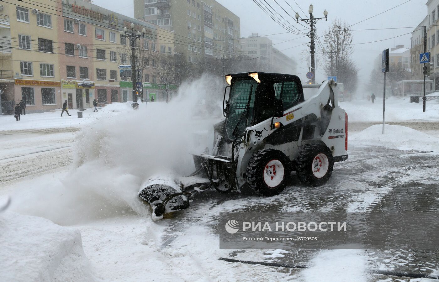 Снежный циклон в Хабаровском крае