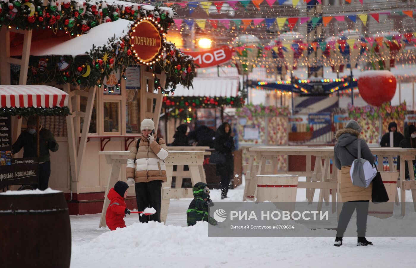 Снег в Москве