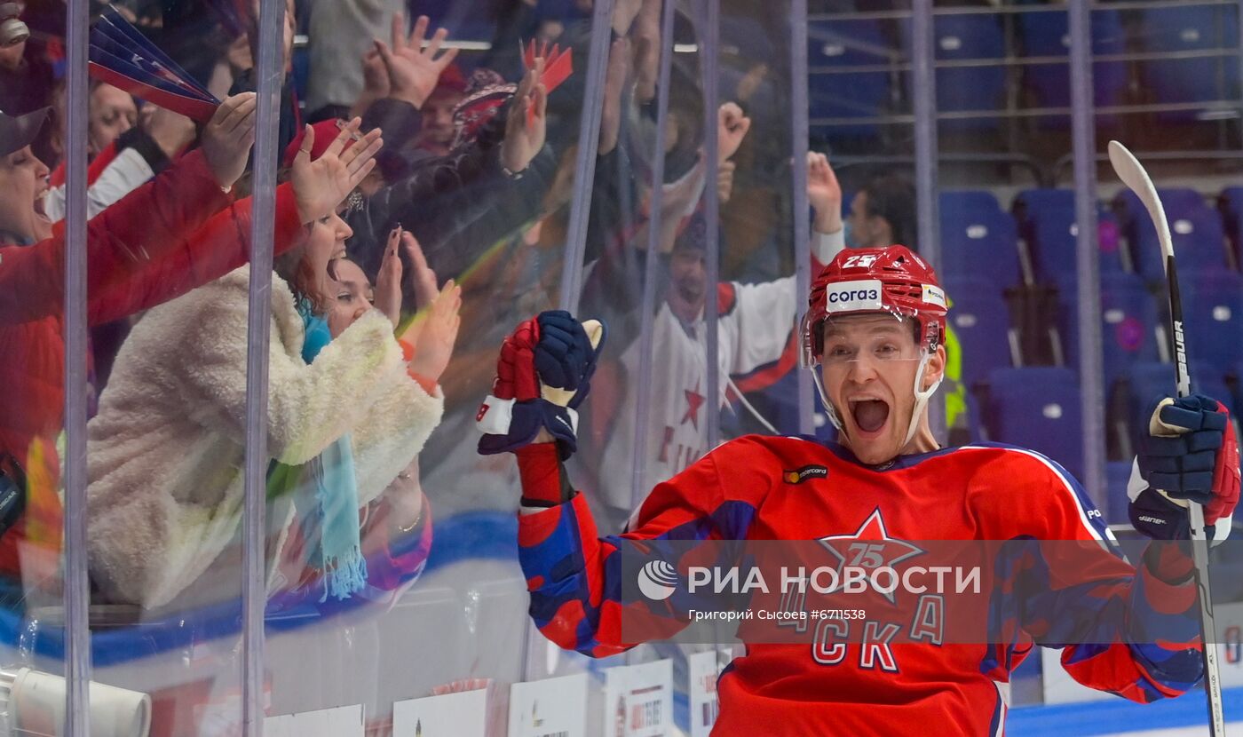 Хоккей. КХЛ. Матч ЦСКА - "Локомотив"