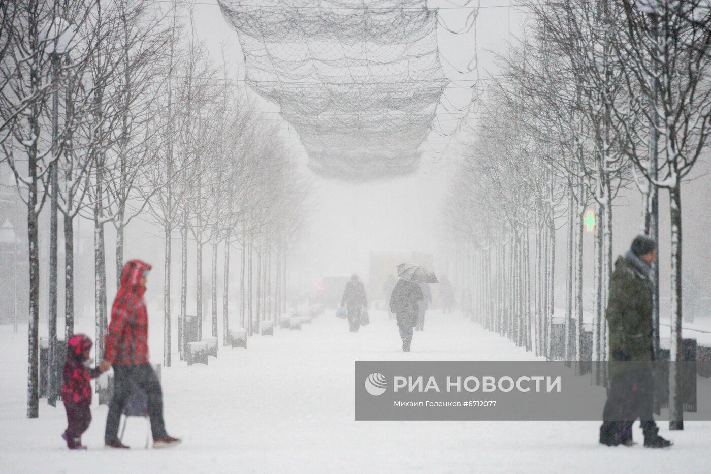 Снегопад в Калининграде