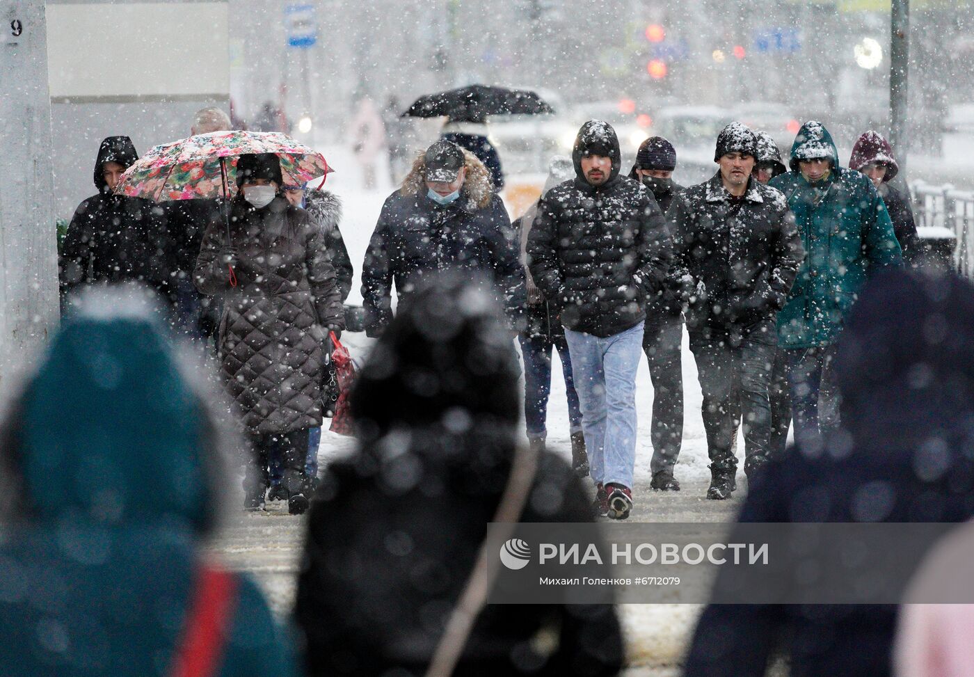 Снегопад в Калининграде