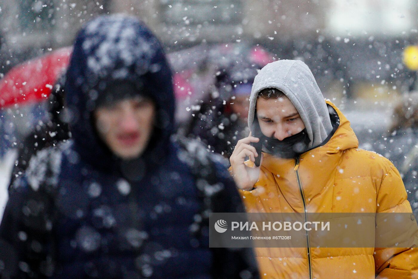 Снегопад в Калининграде