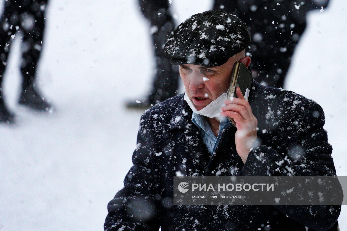 Снегопад в Калининграде