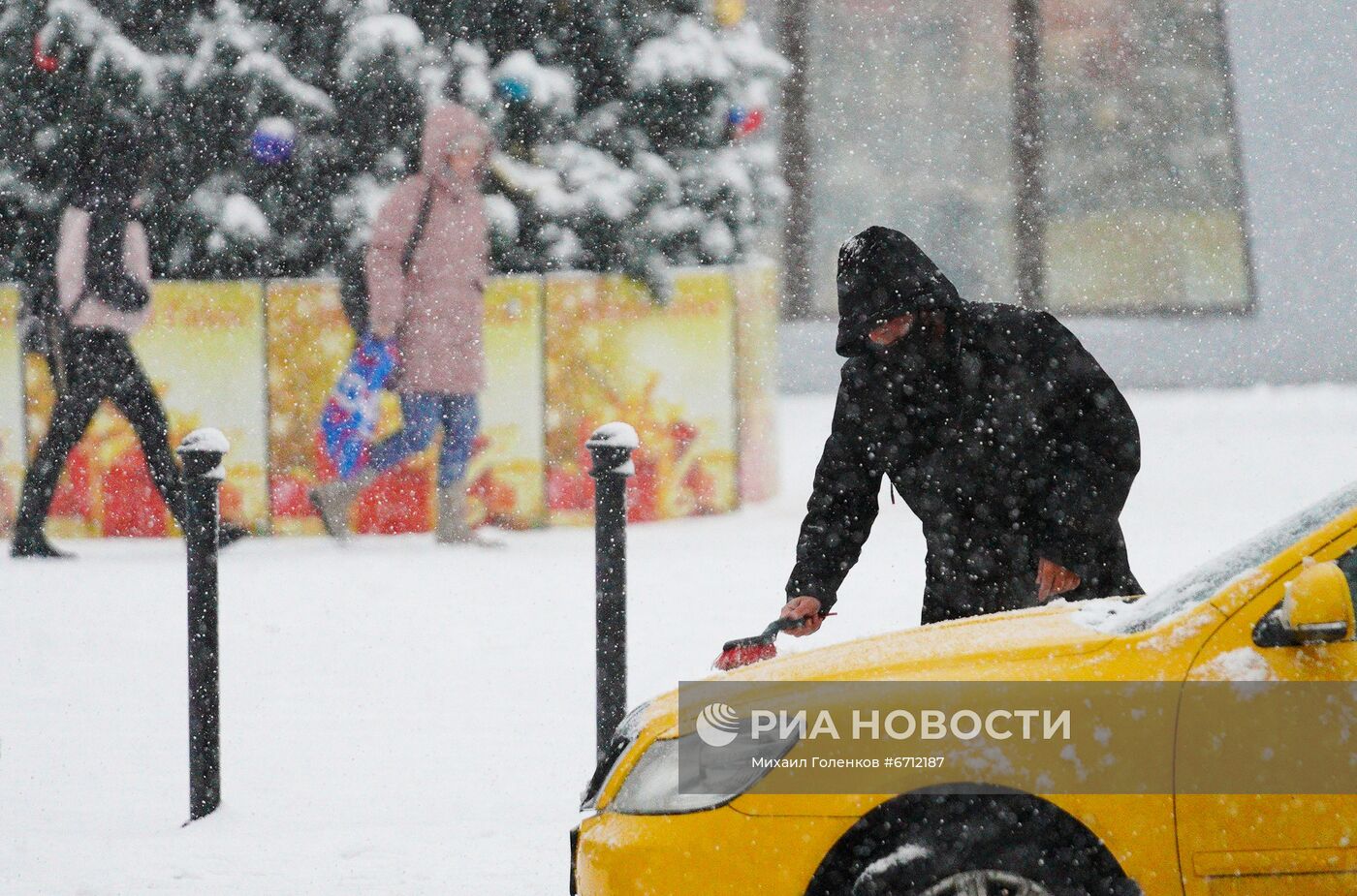 Снегопад в Калининграде