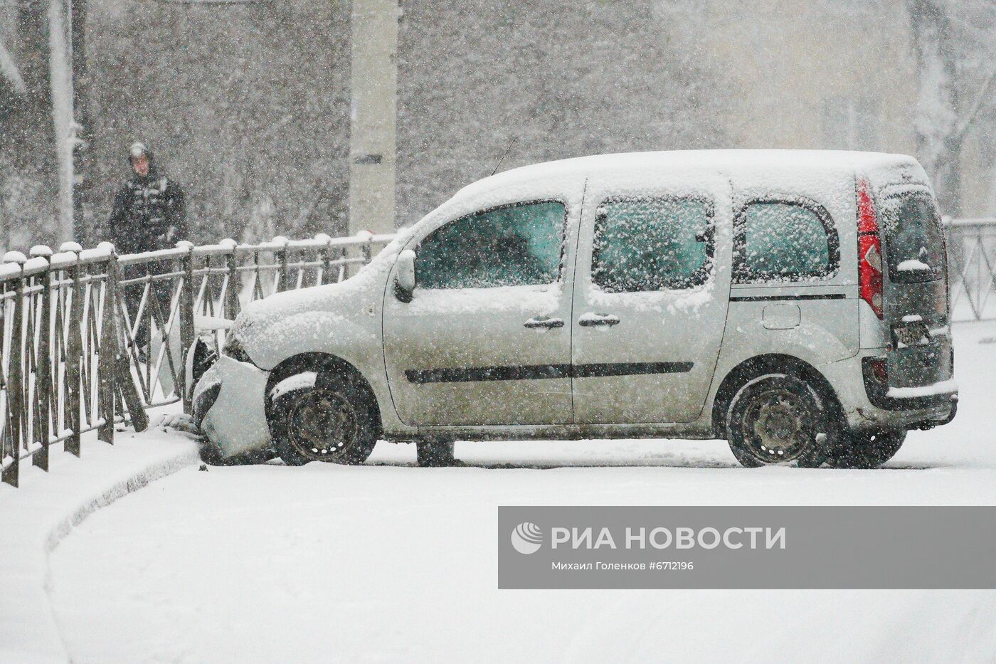 Снегопад в Калининграде