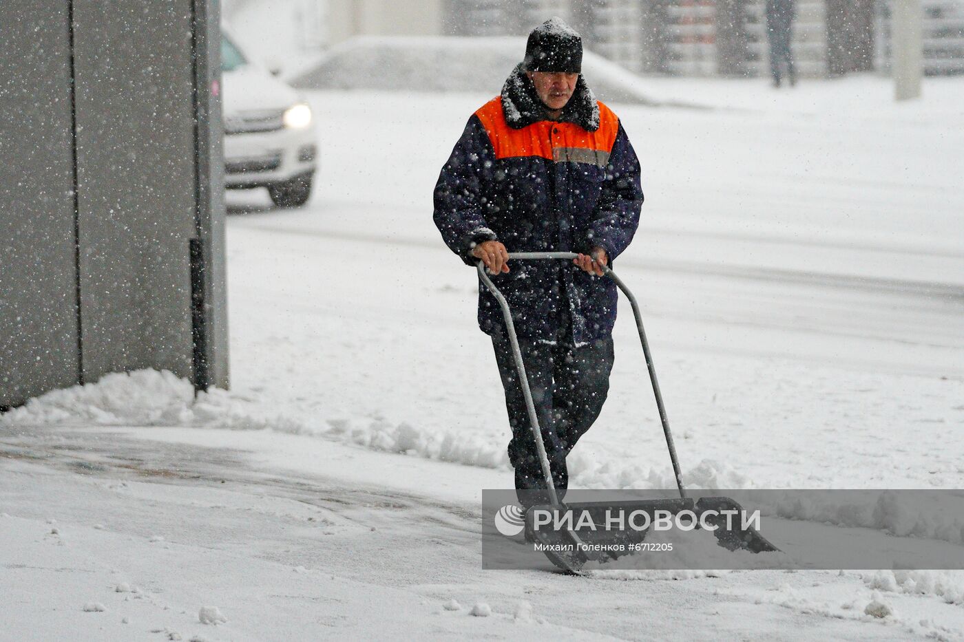 Снегопад в Калининграде