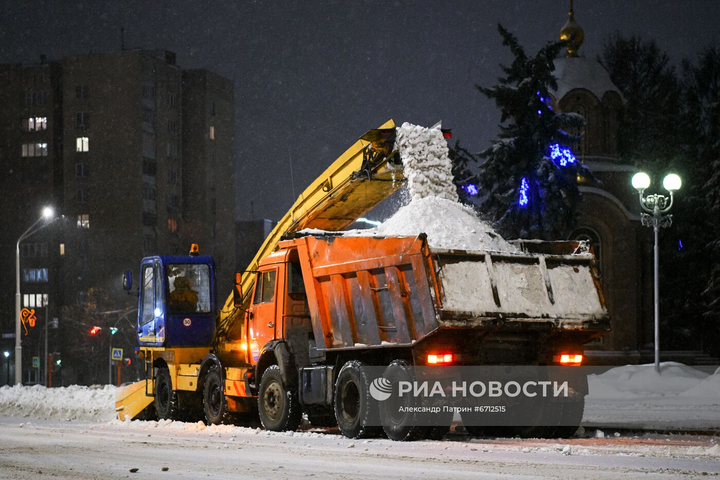 Снегопад в Кемерове