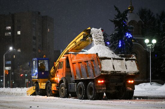 Снегопад в Кемерове