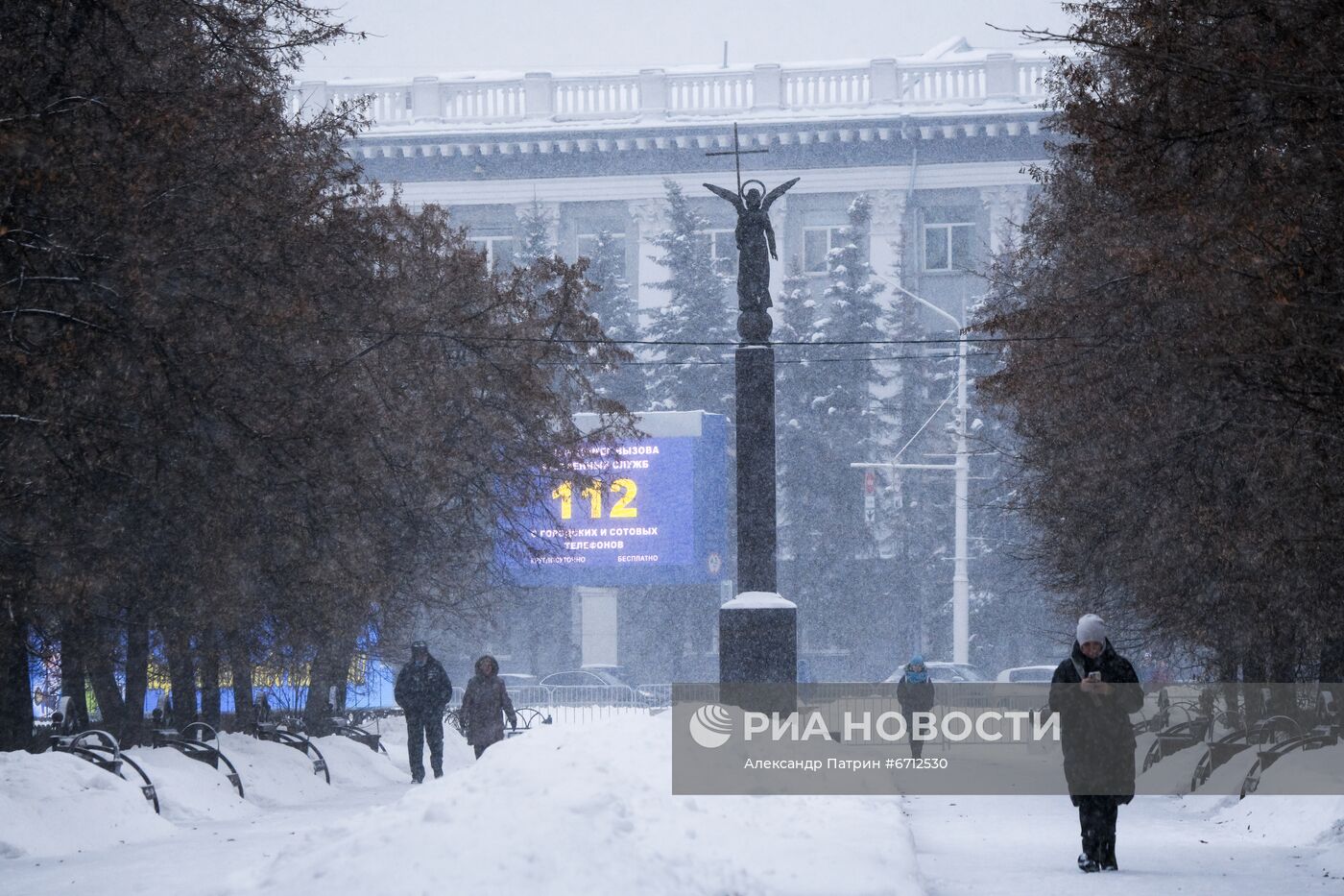 Снегопад в Кемерове