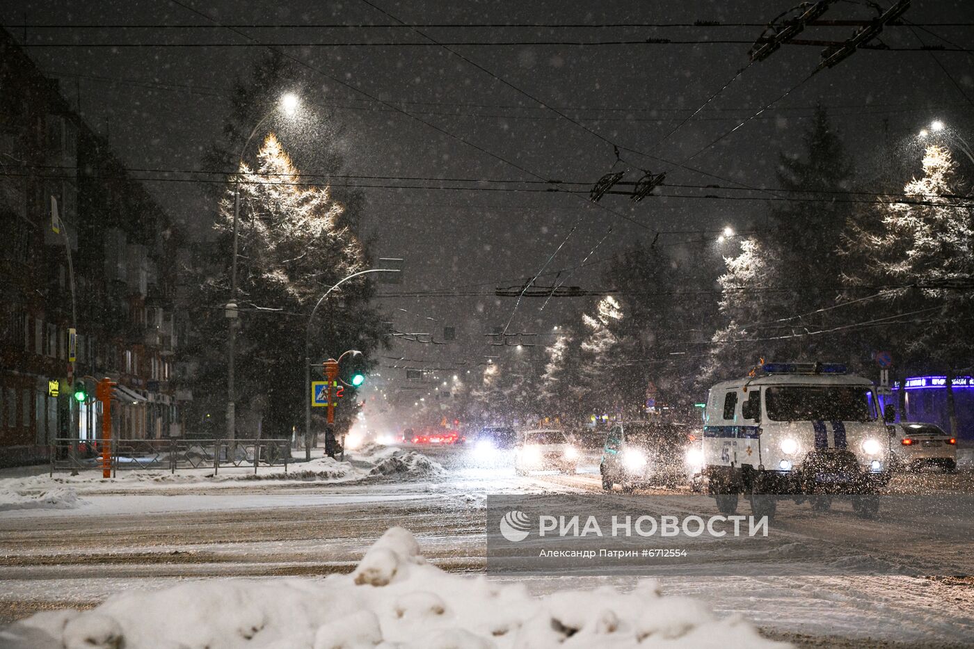 Снегопад в Кемерове