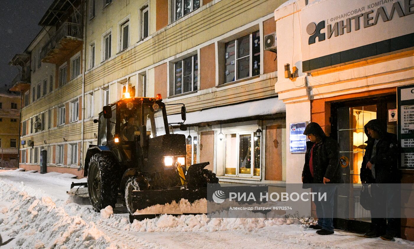 Снегопад в Кемерове