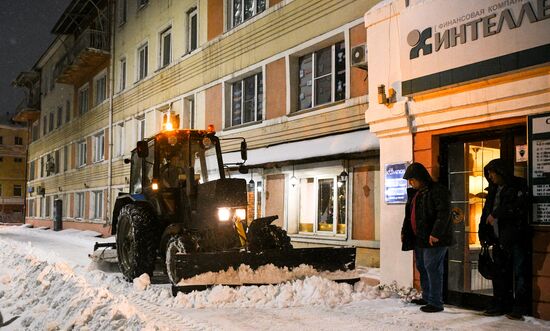 Снегопад в Кемерове