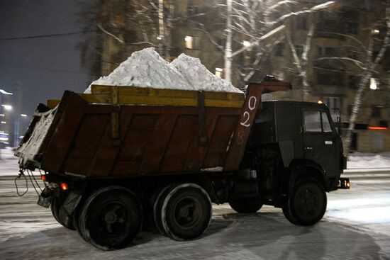 Снегопад в Кемерове