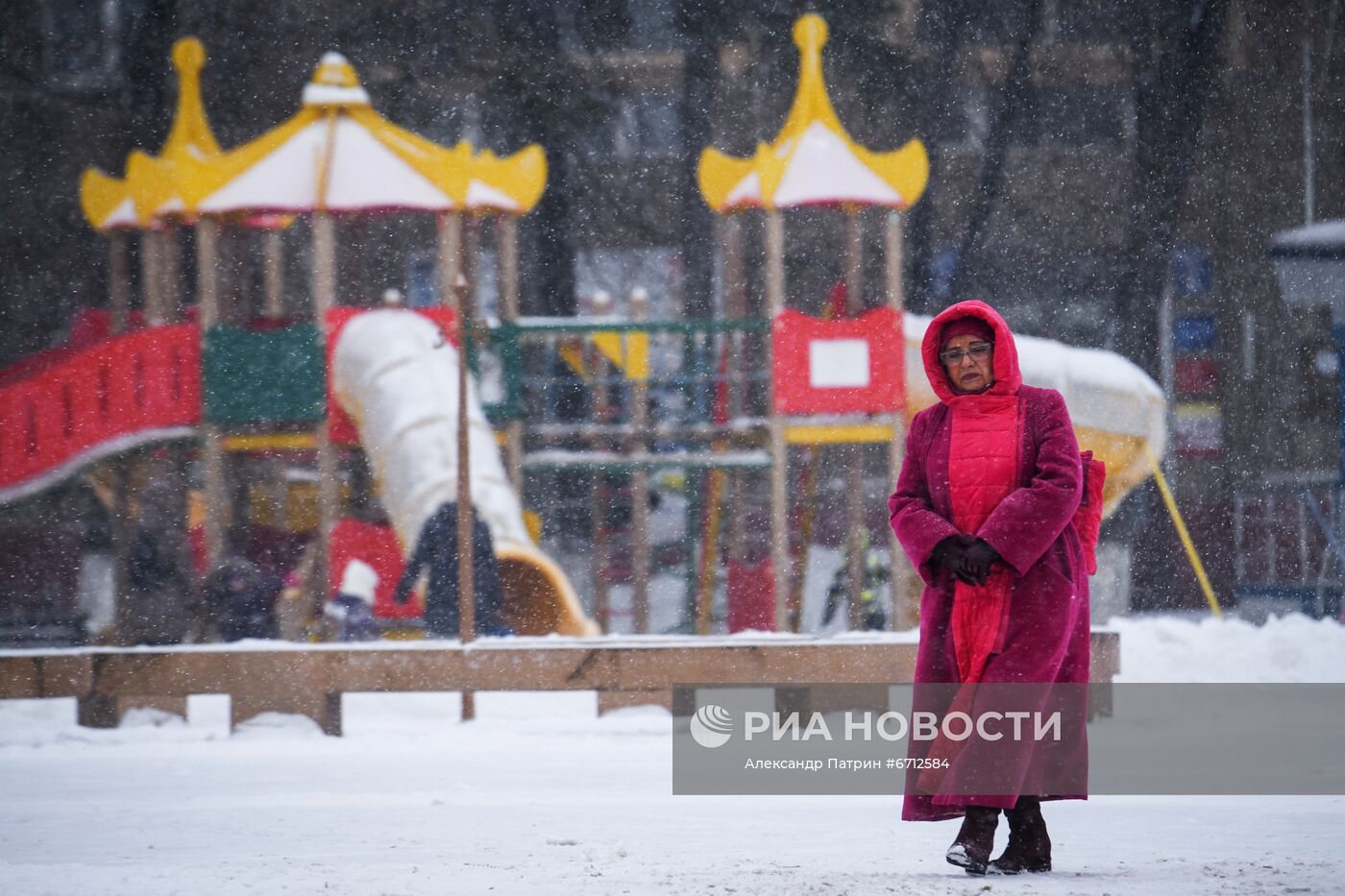 Снегопад в Кемерове