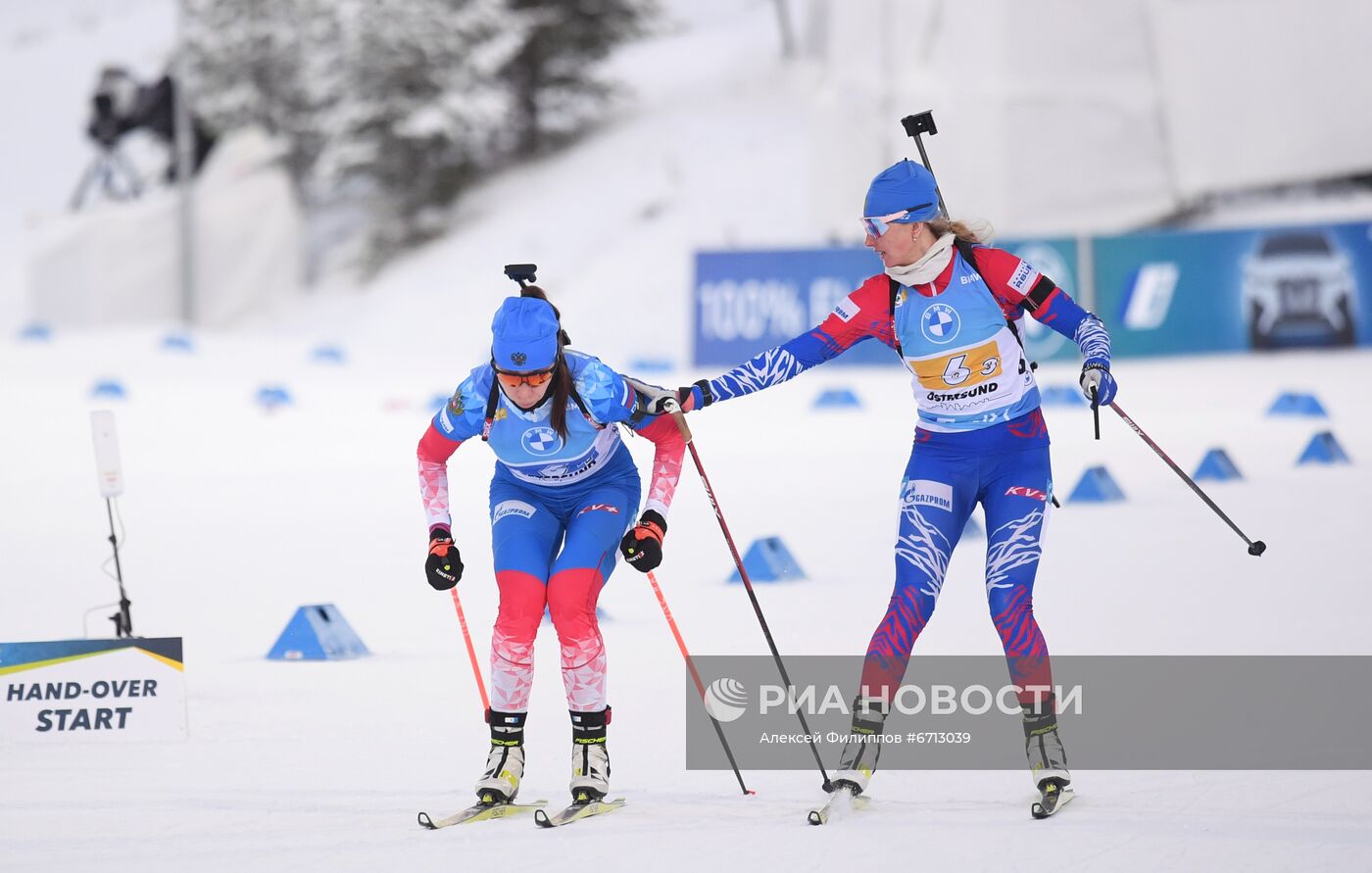 Биатлон. II этап Кубка мира. Женщины. Эстафета