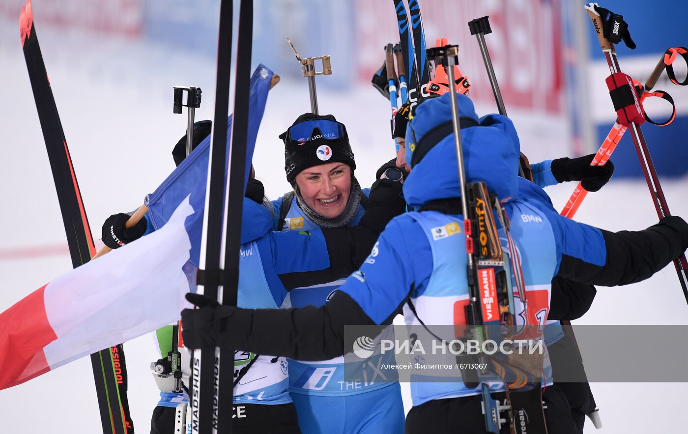 Биатлон. II этап Кубка мира. Женщины. Эстафета