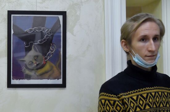 Открытие выставки художественных работ В. Бута, отбывающего заключение в тюрьме США