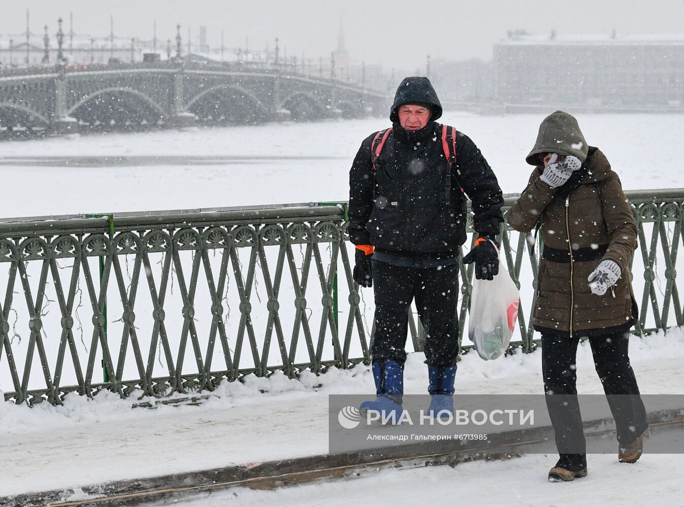 Мороз в Санкт-Петербурге