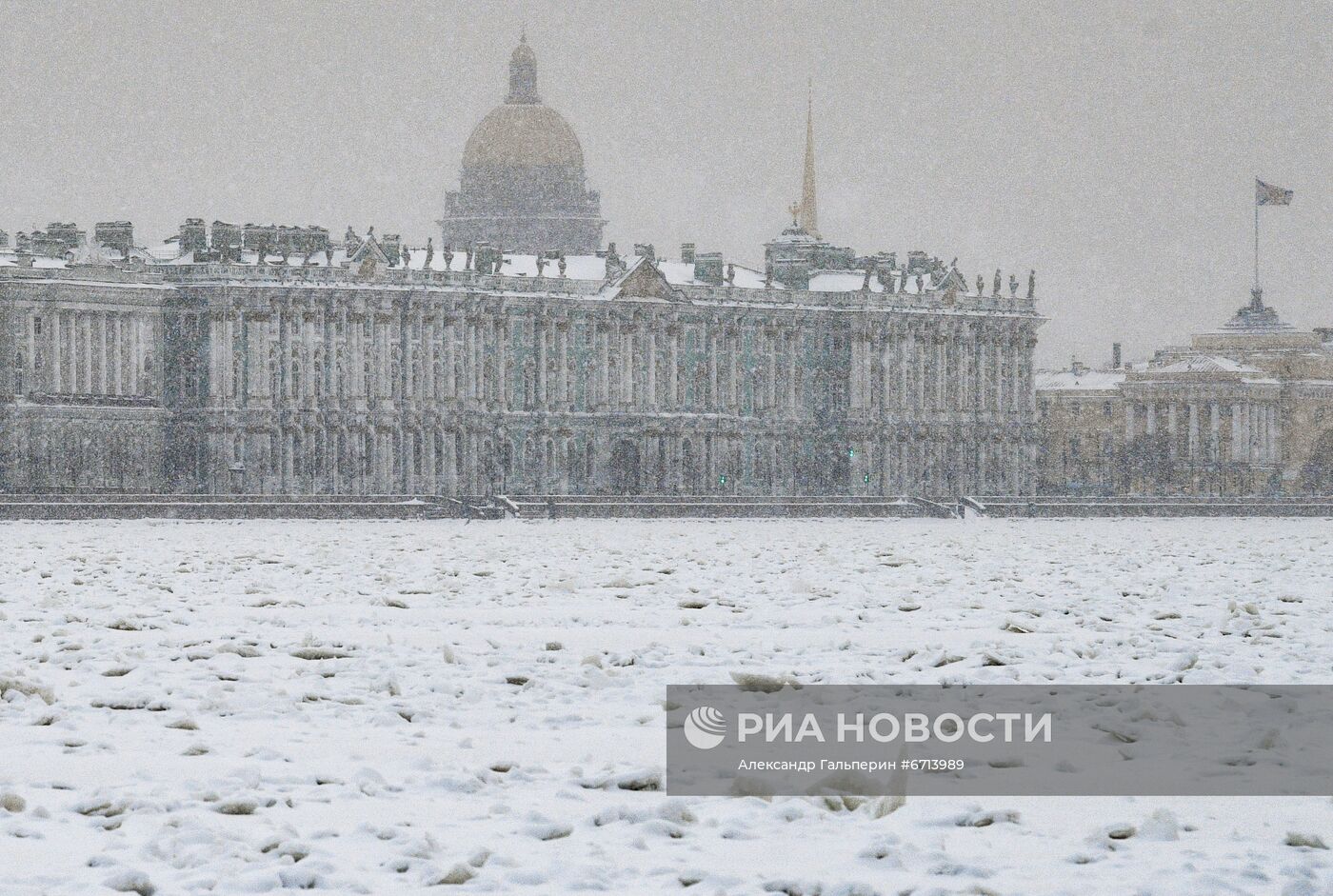 Мороз в Санкт-Петербурге