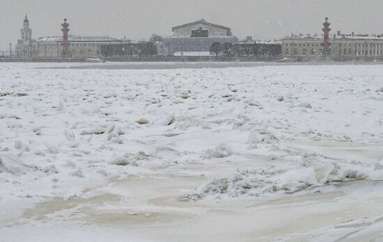 Мороз в Санкт-Петербурге