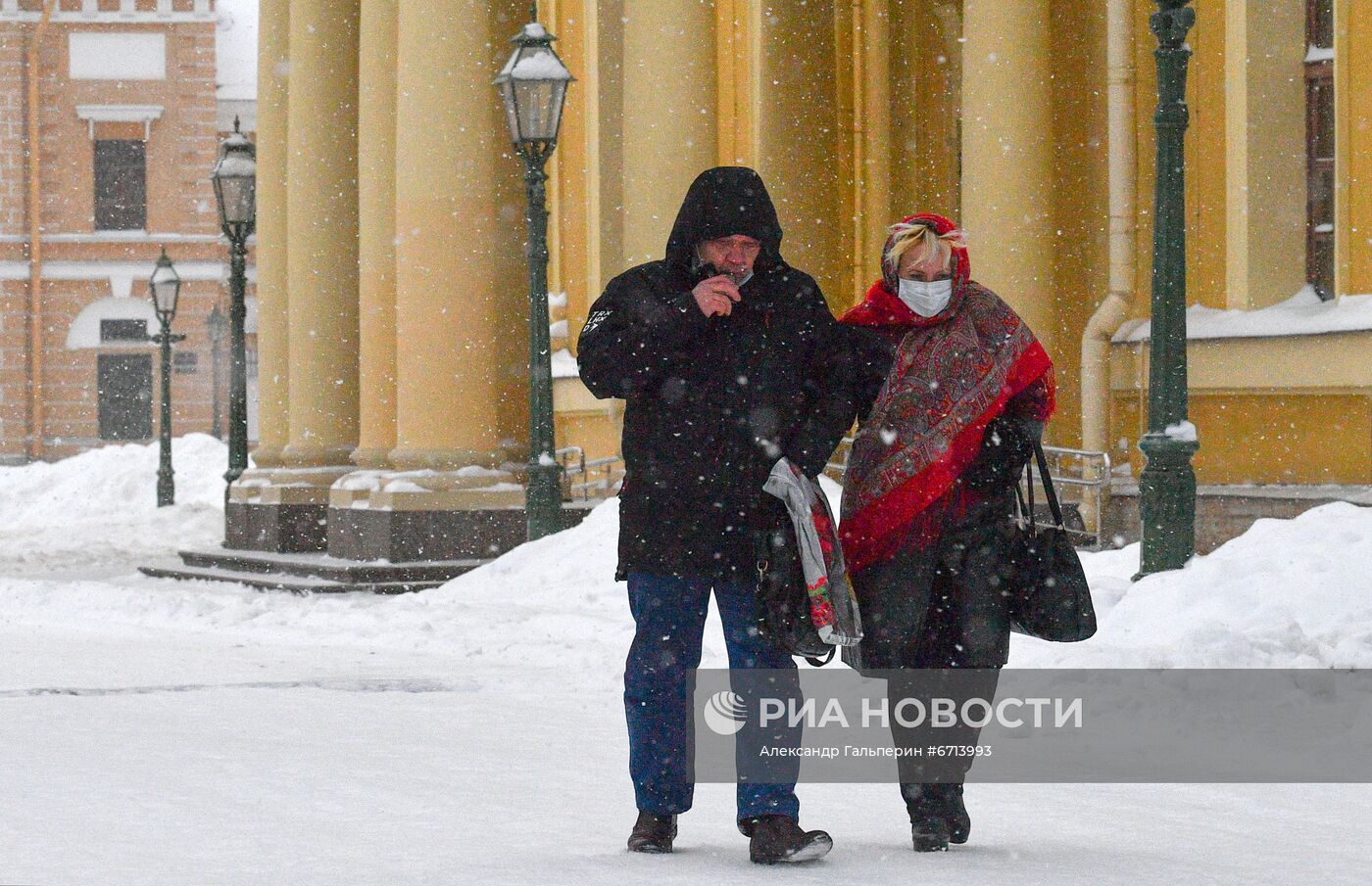 Мороз в Санкт-Петербурге