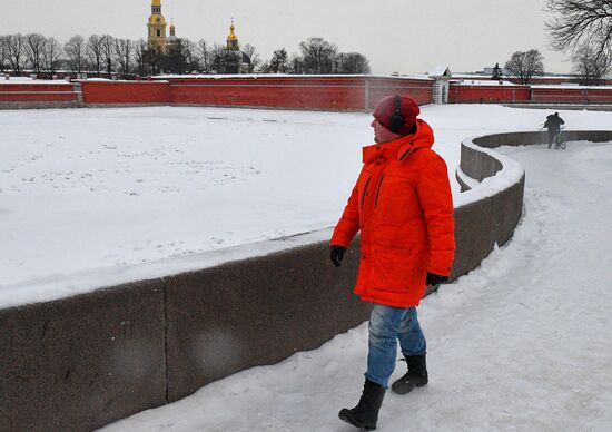 Мороз в Санкт-Петербурге