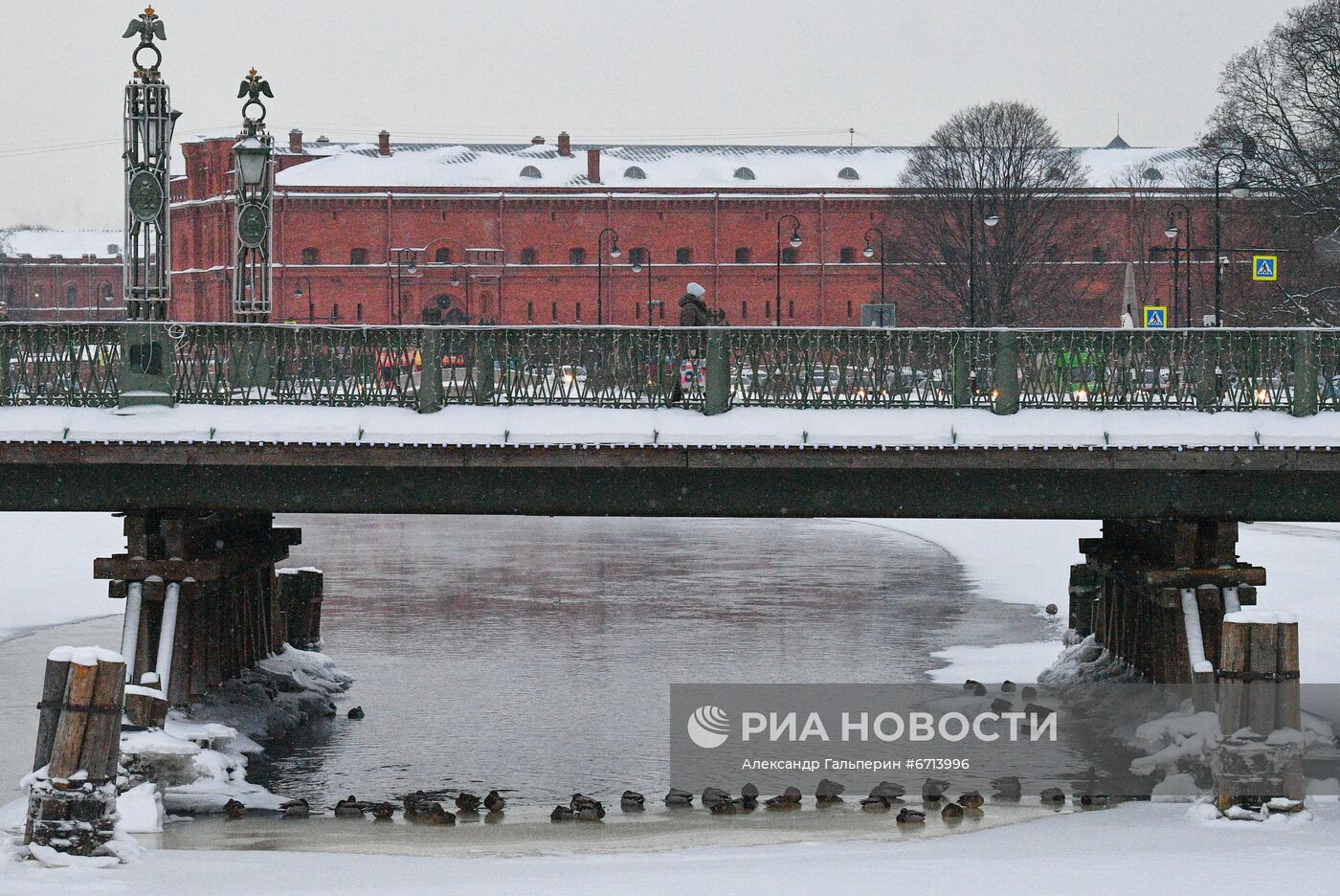 Мороз в Санкт-Петербурге