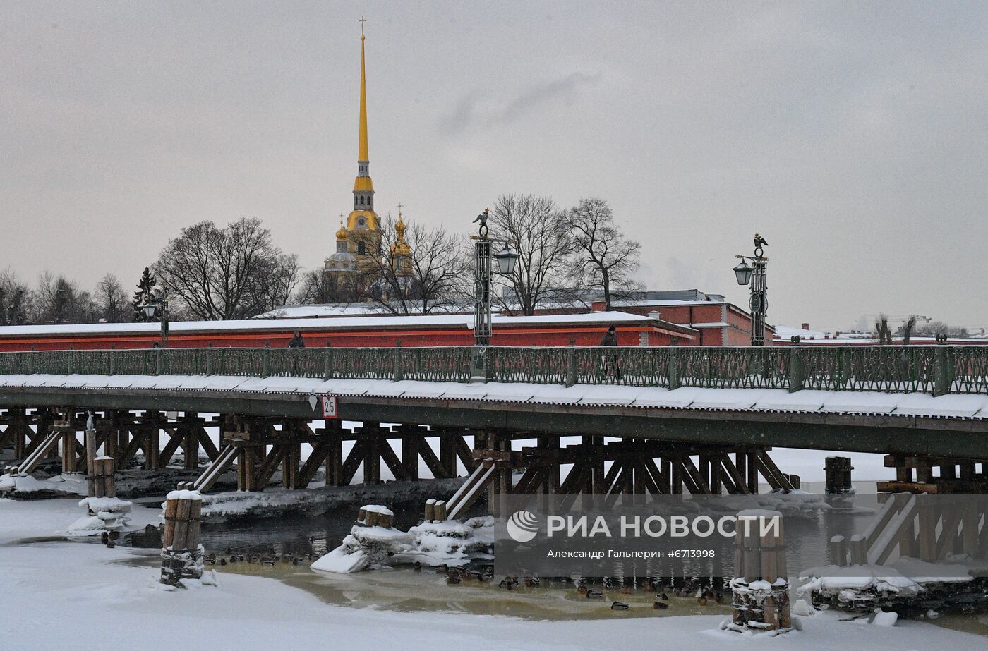 Мороз в Санкт-Петербурге