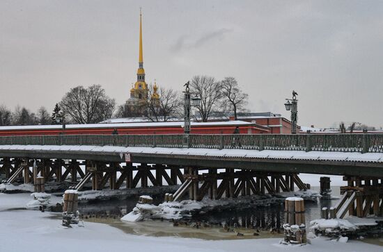 Мороз в Санкт-Петербурге