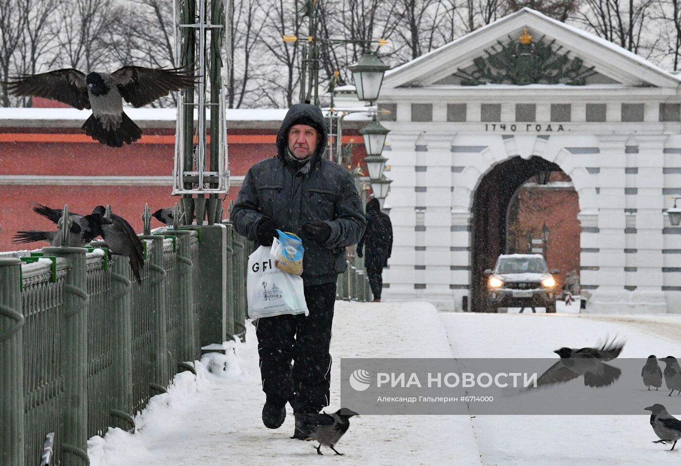 Мороз в Санкт-Петербурге