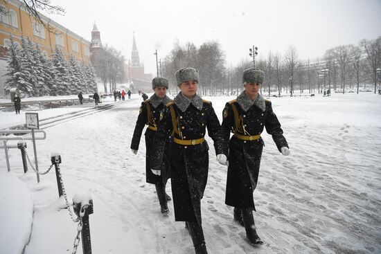 Снег в Москве