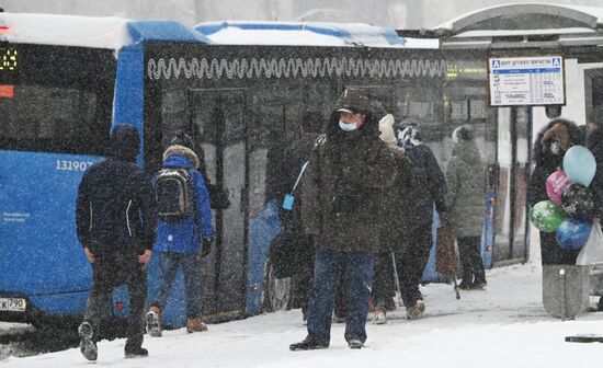 Снег в Москве