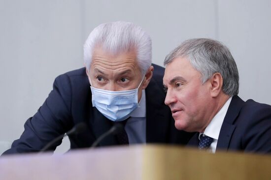 Пленарное заседание Государственной Думы РФ