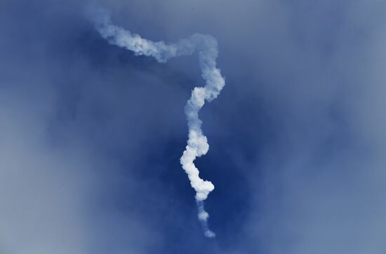 Запуск пилотируемого корабля "Союз МС-20" с японскими туристами с космодрома Байконур