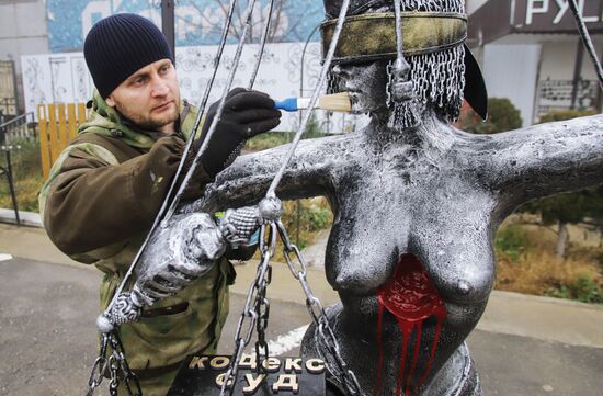 Работа скульптора А. Чаплыгина в Ставрополье