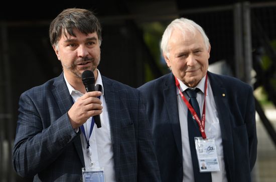 Церемония открытия арт-объекта "Теорема Пифагора" в рамках Конгресса математиков 2022